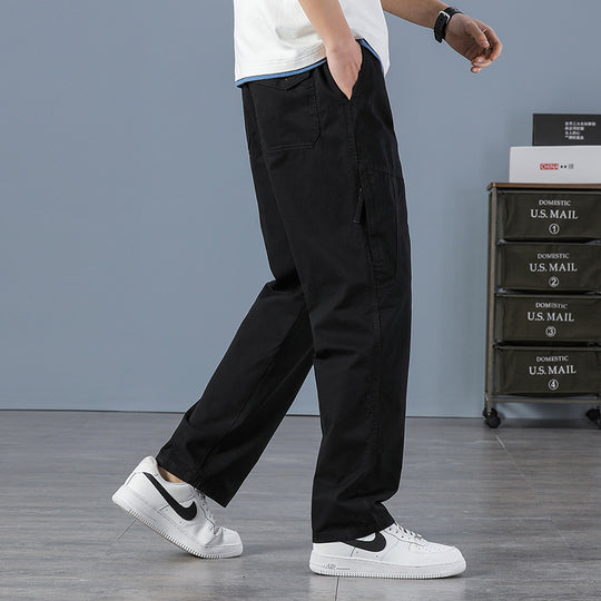 Herren Weite Utility-Cargohose mit geradem Bein, Mehrfachtaschen & lockerer Passform Nord Taschen