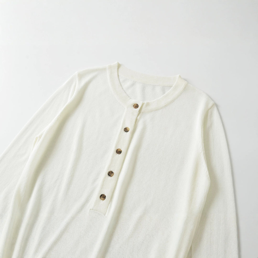 Damen Feiner Kurzcardigan mit Rundhals, Knopfleiste und taillierendem Bündchen Nord Taschen