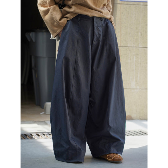 Damen Ultraweite hochtaillierte Culotte-Hose mit tiefem Schritt und cleanem Bund Nord Taschen
