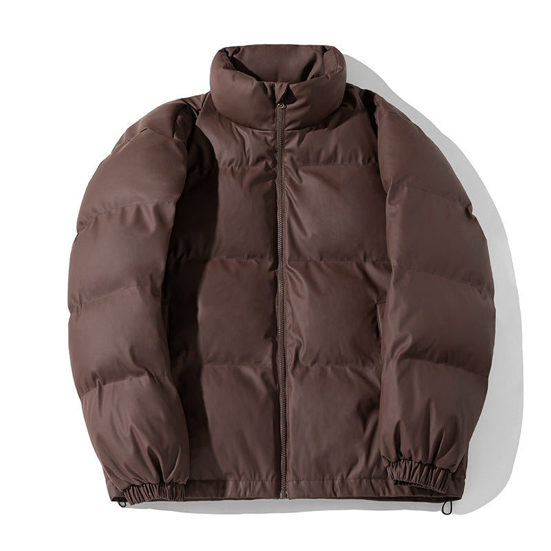 Unisex Boxy-Pufferjacke mit mattem Finish, hohem Stehkragen und verstellbarem Kordelzugsaum Nord Taschen