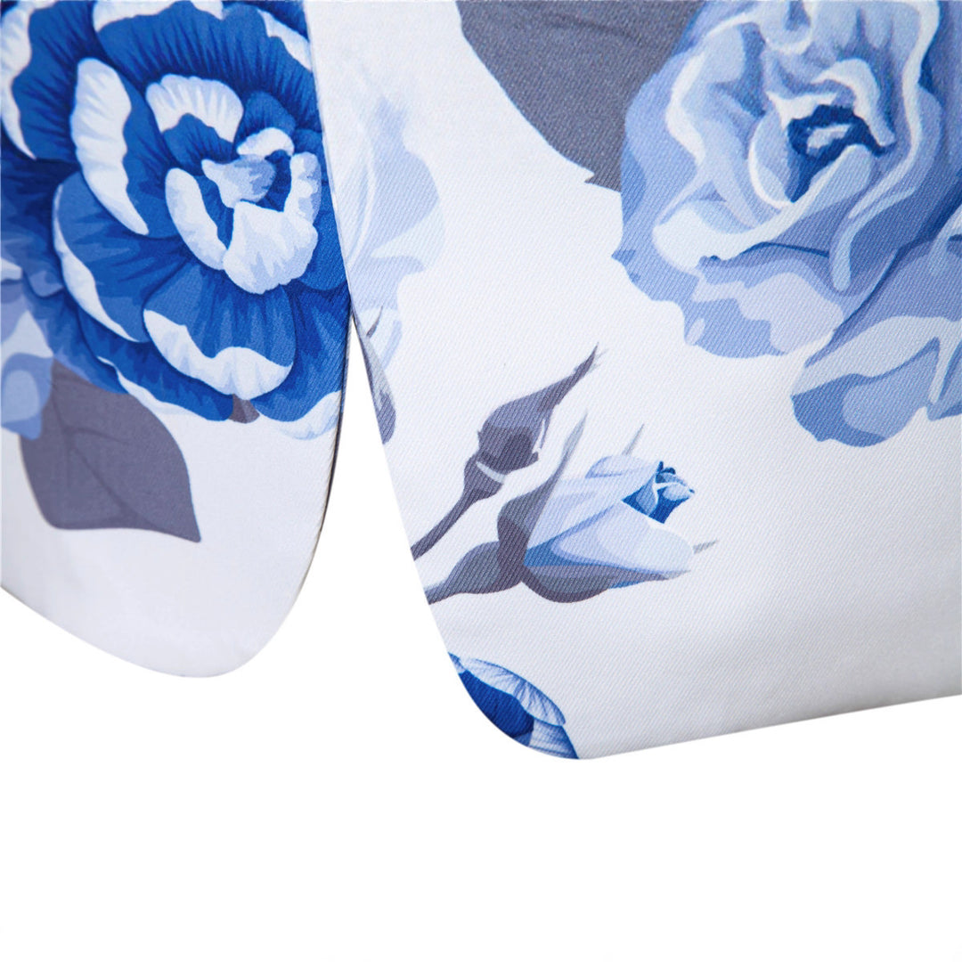 Damen Zweiteiliges Anzugset mit floraler Allover‑Print-Optik, tailliertem Sakko und schmaler Hose Nord Taschen