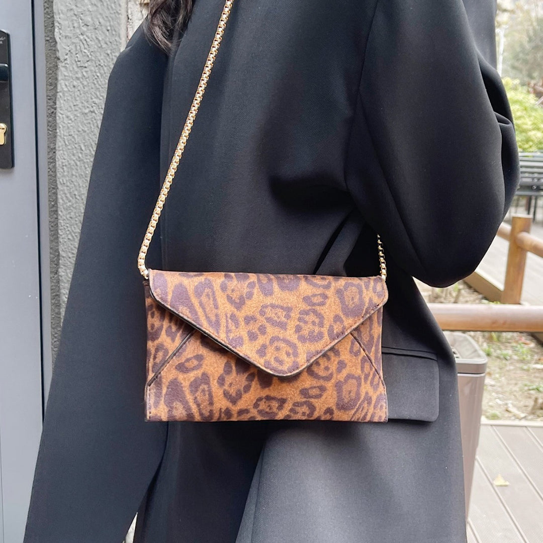 Damen Clutch mit Leopardenmuster Nord Taschen