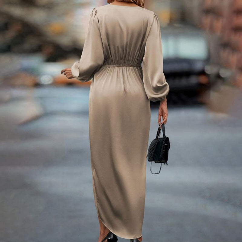 Damen elegantes und fließendes Maxi-Kleid
