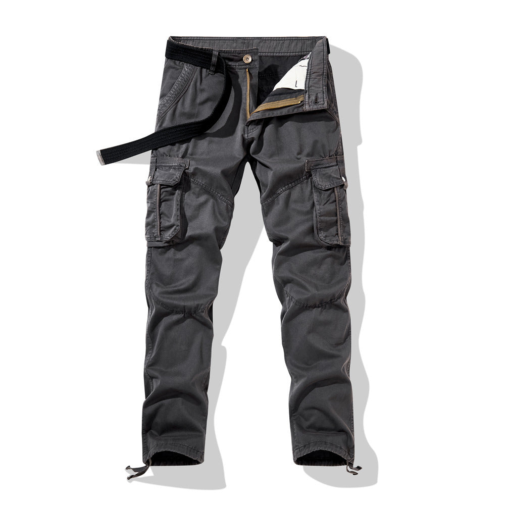 Herren Taktische Cargohose mit Knieabnähern, Mehrfachtaschen und Kordelzug Nord Taschen