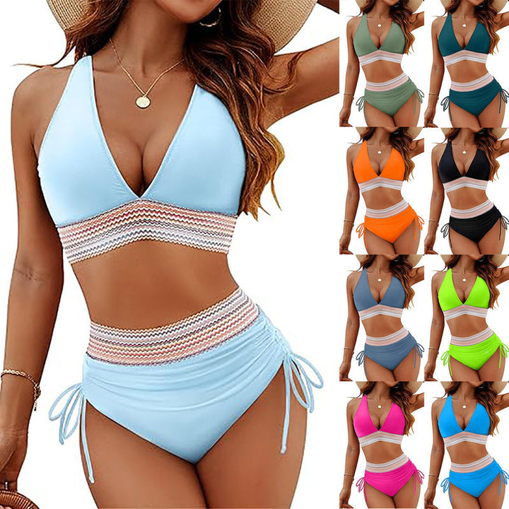 Damen Hoch geschnittener Bikini mit verstellbaren Schnüren  Nord Taschen
