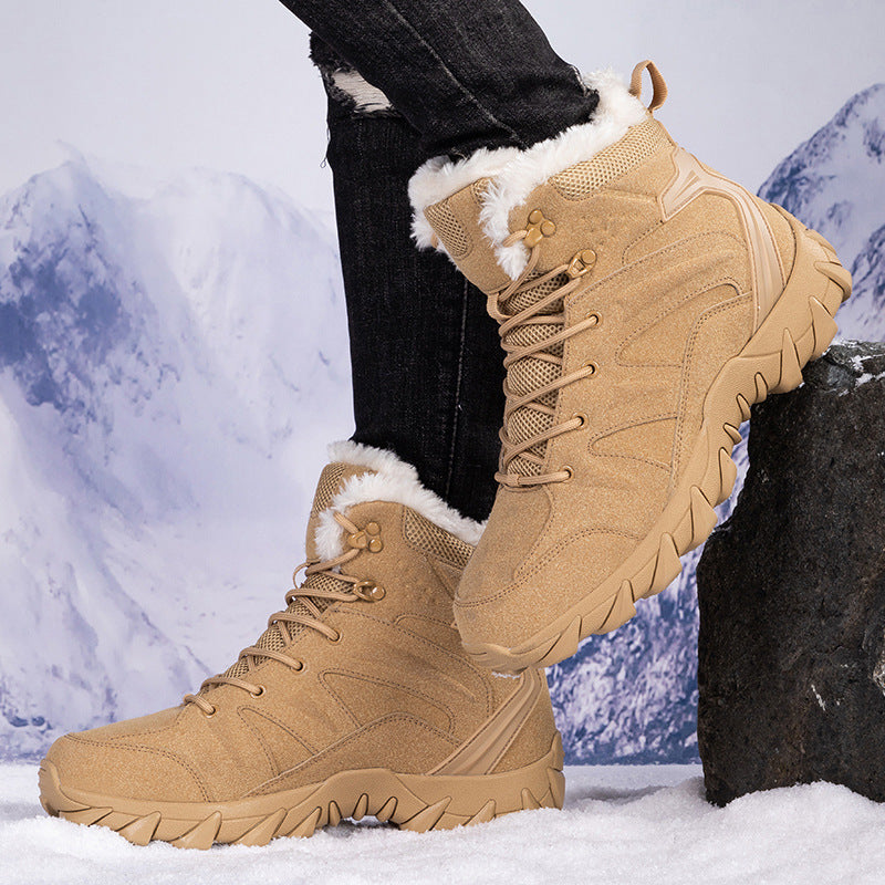 Damen Gefütterte Outdoor‑Boots mit Kunstfellfutter, robuster Profilsohle und Veloursoptik Nord Taschen