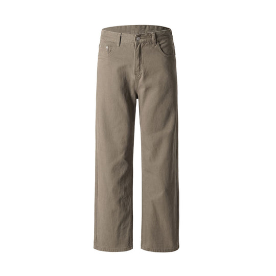 Herren Weite Baumwoll-Jeans mit hohem Bund und Five-Pocket-Design Nord Taschen