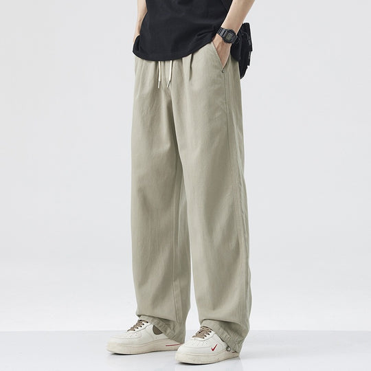 Herren Bequeme Weitgeschnittene Relaxed Fit Freizeithose Nord Taschen