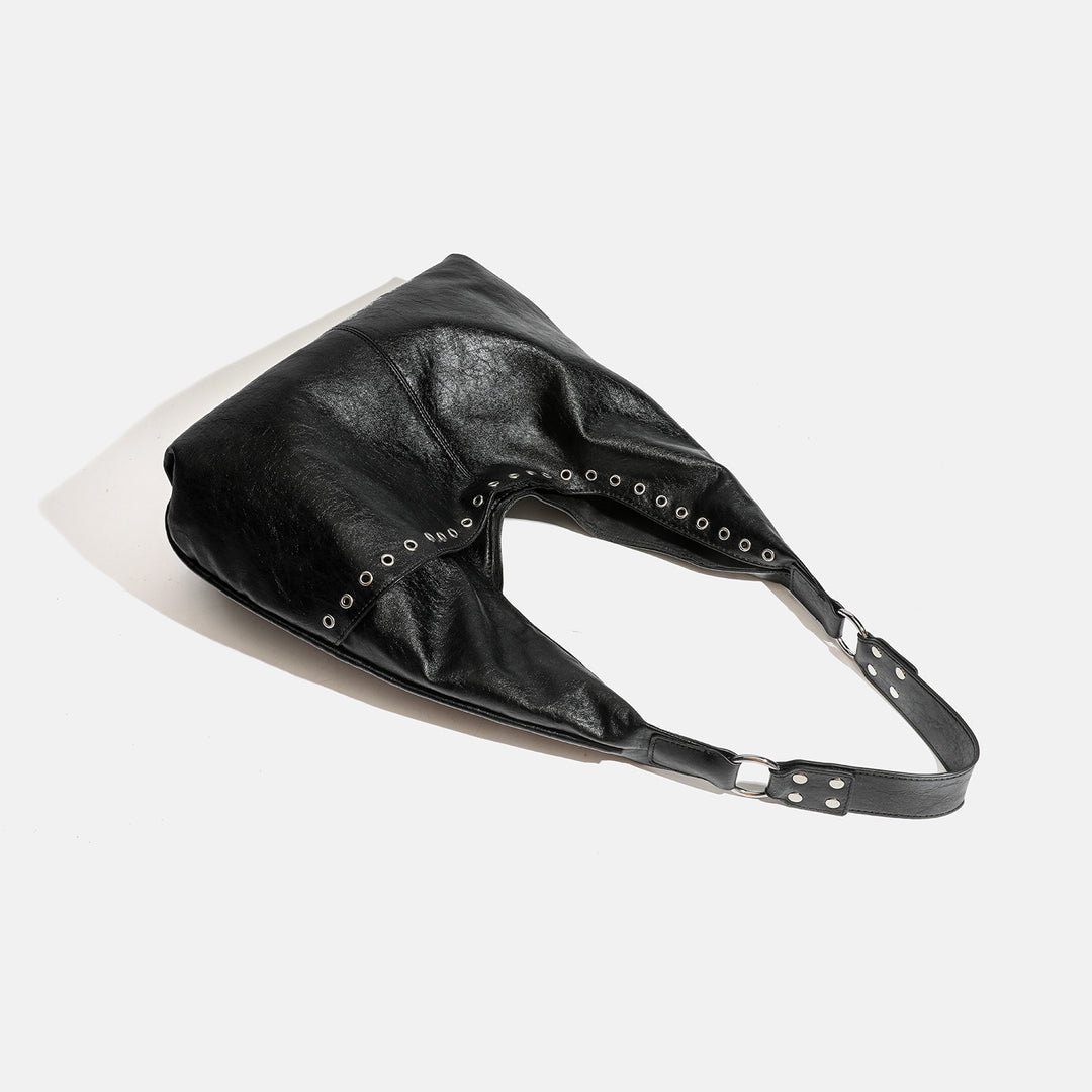 Damen Hobo-Tasche mit raffiniertem Koriander-Design und stilvollen Nieten Nord Taschen