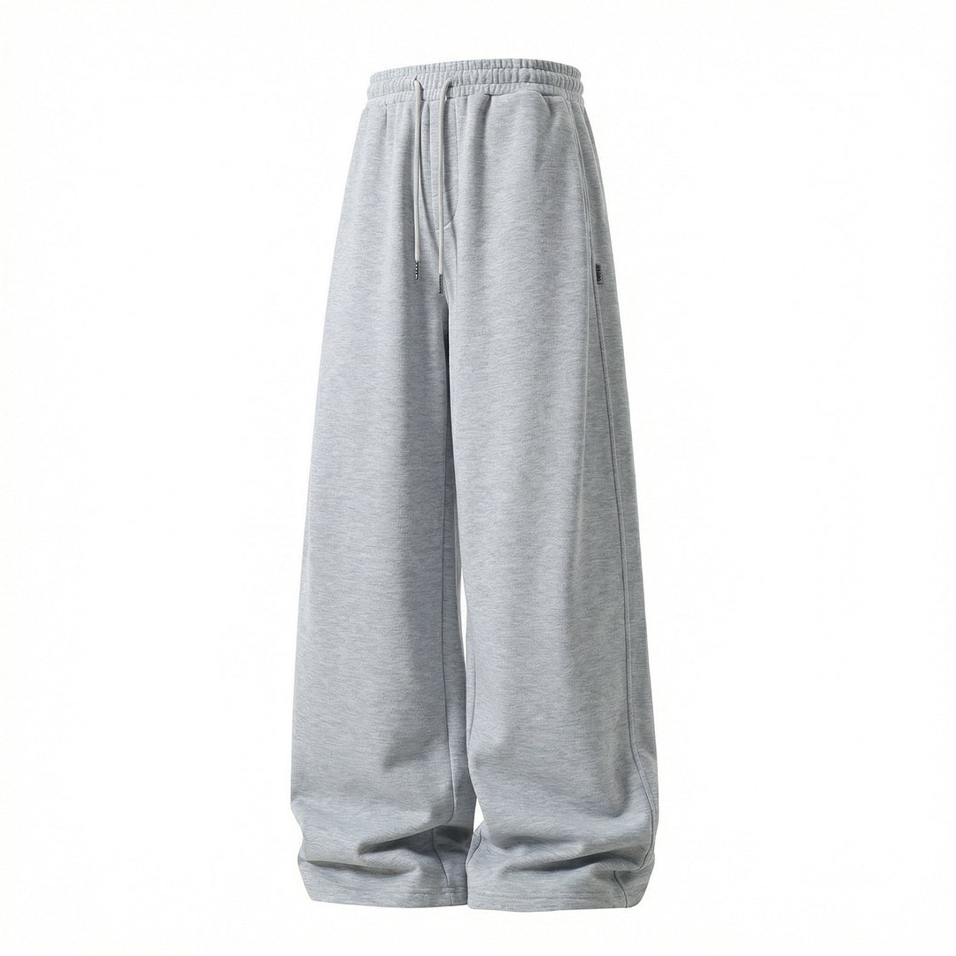 Unisex Weite Palazzo-Sweathose aus French-Terry mit elastischem Kordelbund und Eingrifftaschen Nord Taschen