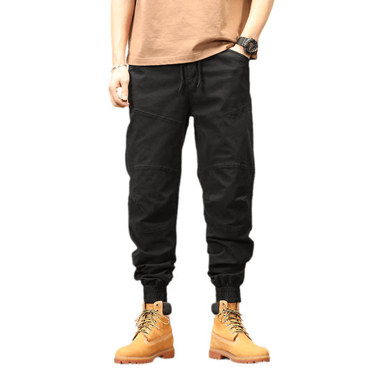 Herren Maskulin-Workwear Trekking-Joggerhose mit verstärkten Kniepatches und elastischem Saum Nord Taschen