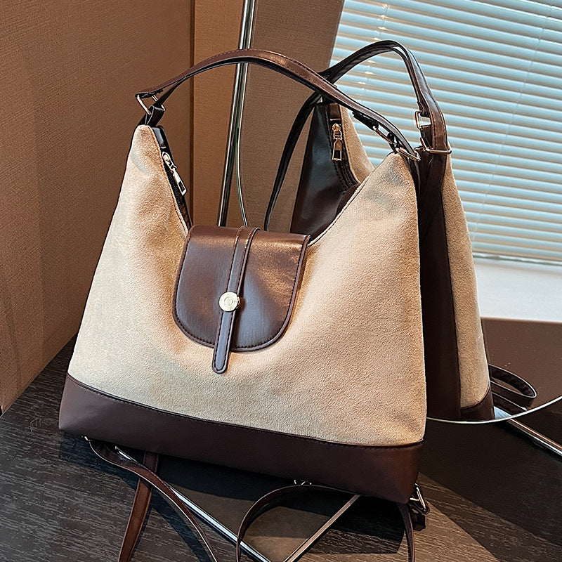 Damen Umhängetasche mit eleganter Lederverarbeitung und praktischem Magnetverschluss Nord Taschen