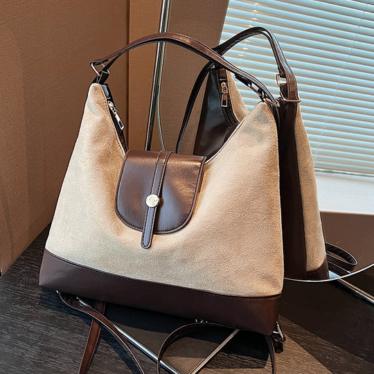 Damen Umhängetasche mit eleganter Lederverarbeitung und praktischem Magnetverschluss Nord Taschen