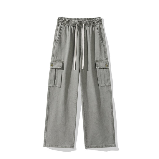 Herren Cargo-Hose im weiten Relaxed-Fit mit Tunnelzugbund und Mehrfachtaschen Nord Taschen