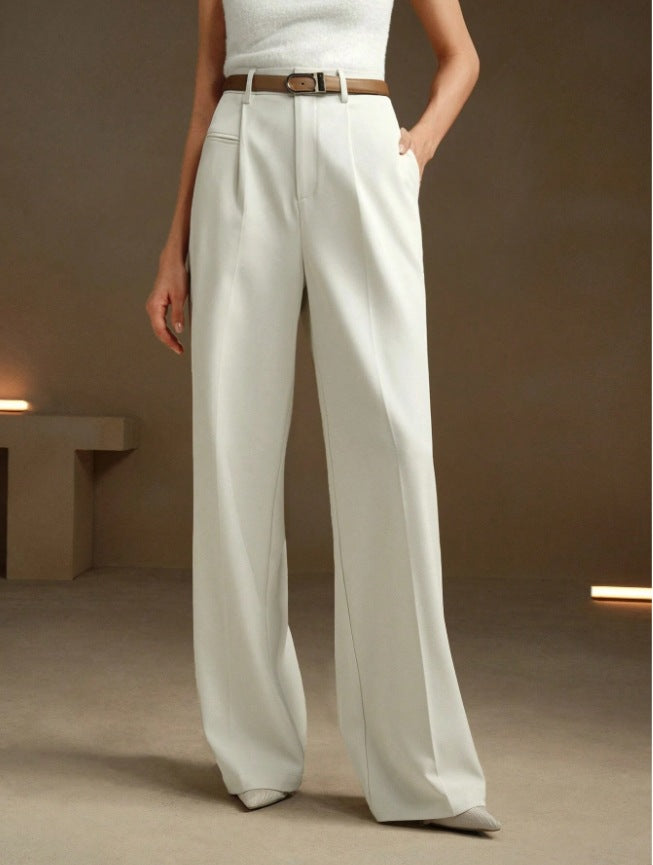 Damen Weite und elegante Anzughose mit hohen Bund