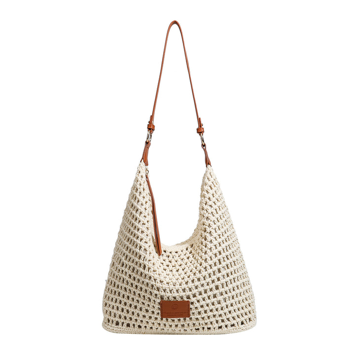 Damen Hobo-Tasche aus handgefertigtem Makramee mit robustem Tragegurt Nord Taschen