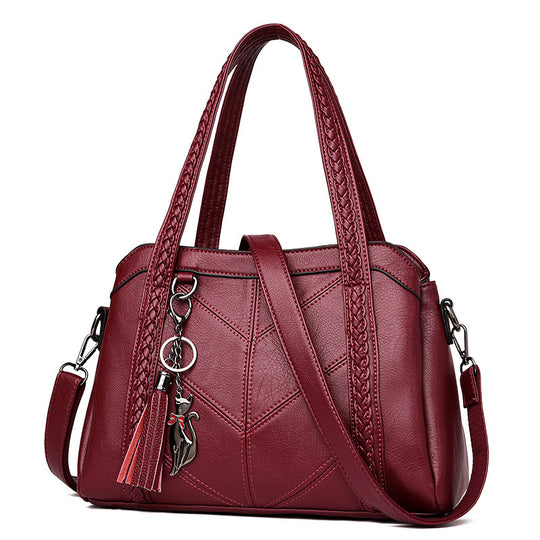 Damen modische Handtasche mit geflochtenen Akzenten Nord Taschen