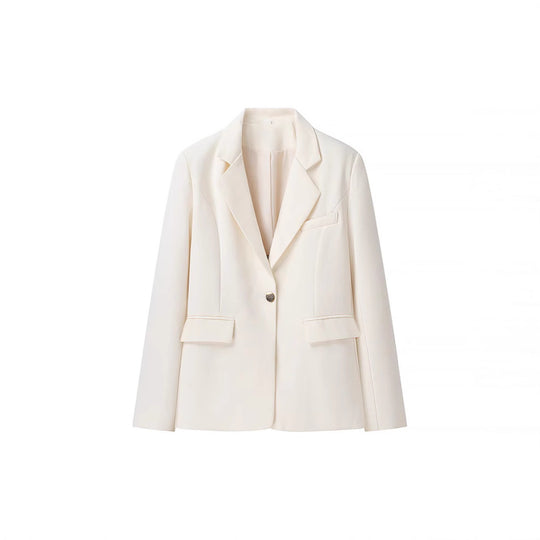 Damen Bouclé-Zweiteiler mit tailliertem Longblazer, Korsagen-Croptop und hochgeschnittener Shorts Nord Taschen