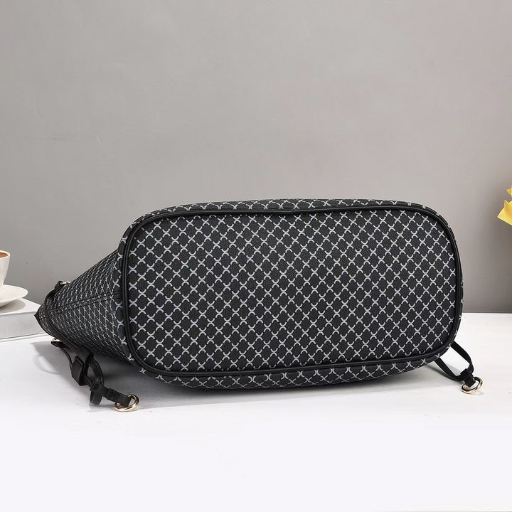 Damen elegante Tote-Tasche mit abnehmbarer Mini-Clutch Nord Taschen