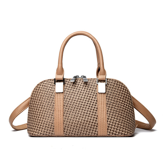 Damen modische Handtasche mit geflochtenem Design und verstellbarem Schulterriemen Nord Taschen