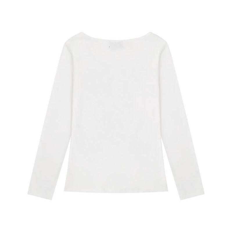 Damen Longsleeve-Shirt mit Fotoprint und Nietenapplikation Nord Taschen