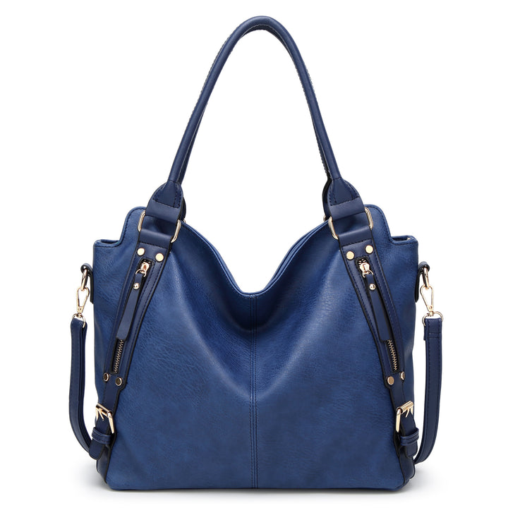 Damen Hobo-Tasche mit elegantem Faltendesign und abnehmbaren Schulterriemen Nord Taschen