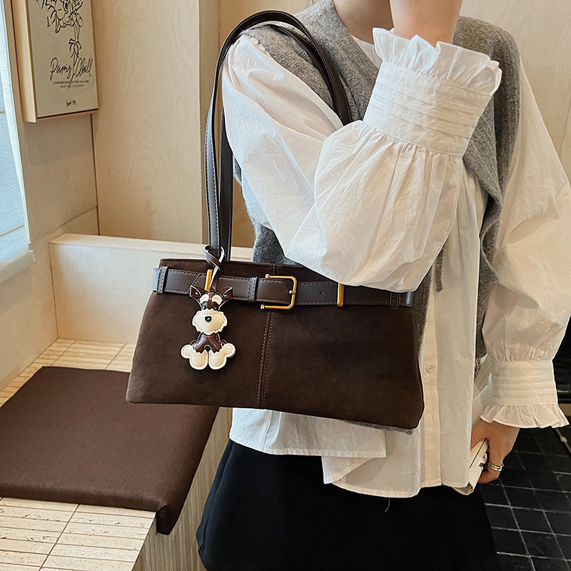 Damen Henkeltasche mit stilvollem Tieranhänger Nord Taschen