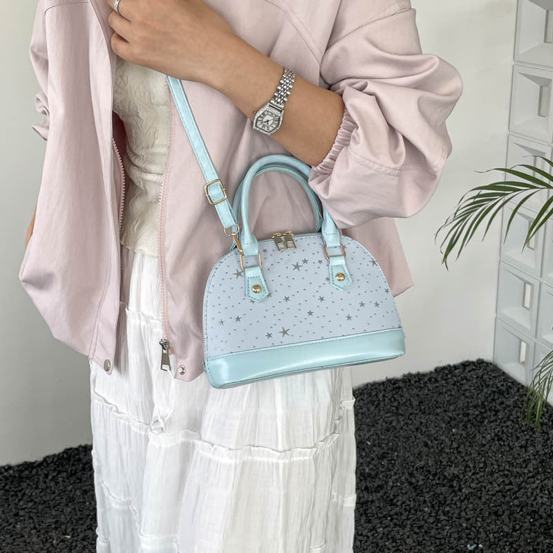 Damen Designer Handtasche mit funkelndem Sternenmotiv Nord Taschen