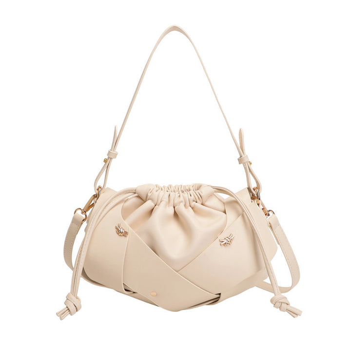 Damen Hobo-Tasche mit raffiniertem Kordelzug und eleganter Webstruktur Nord Taschen