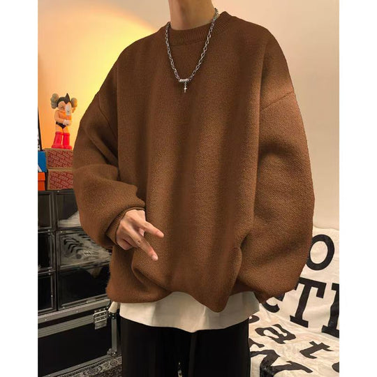 Herren Lässiger Oversized Pullover Nord Taschen
