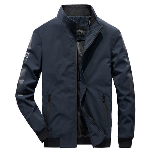 Herren Leichter Softshell-Bomber mit reflektierenden Ärmeldetails und hohem Stehkragen Nord Taschen