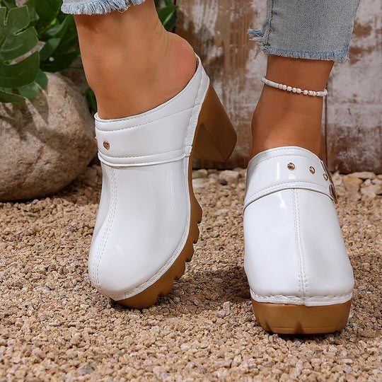 Damen Hochwertige Clogs mit Holzsohle - Arvani