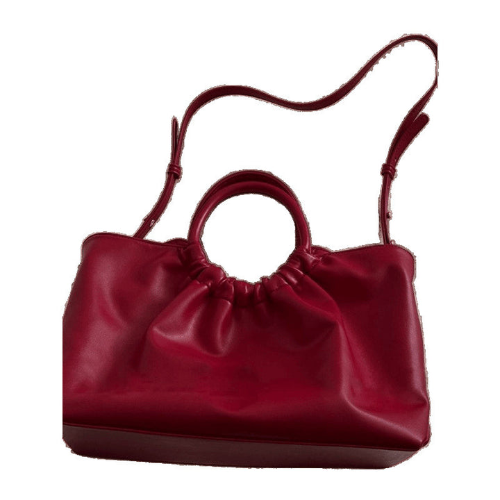 Damen Hobo-Tasche mit eleganter Raffung und robustem Kunstleder Nord Taschen