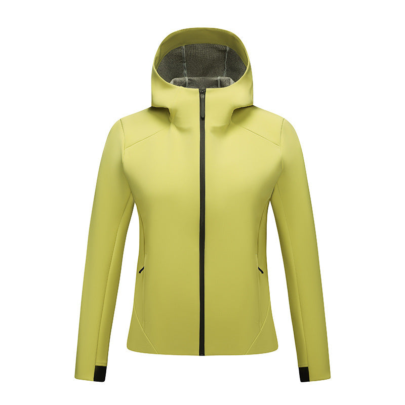 Damen Taillierte Softshelljacke mit Kapuze und Fleecefutter Nord Taschen