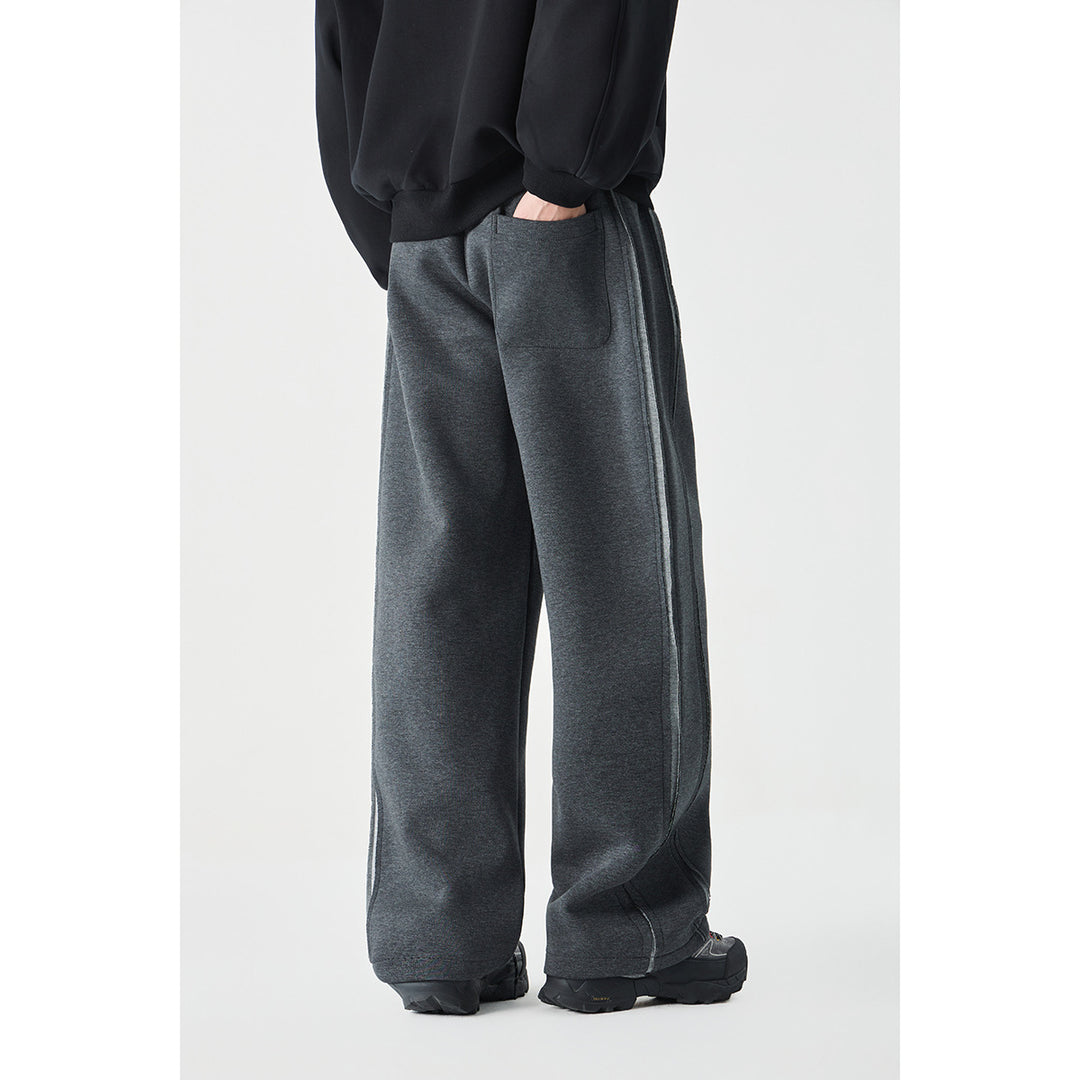 Damen Relaxed-Fit Culotte-Sweathose mit hohem Gummibund und Kontrastpaspel Nord Taschen