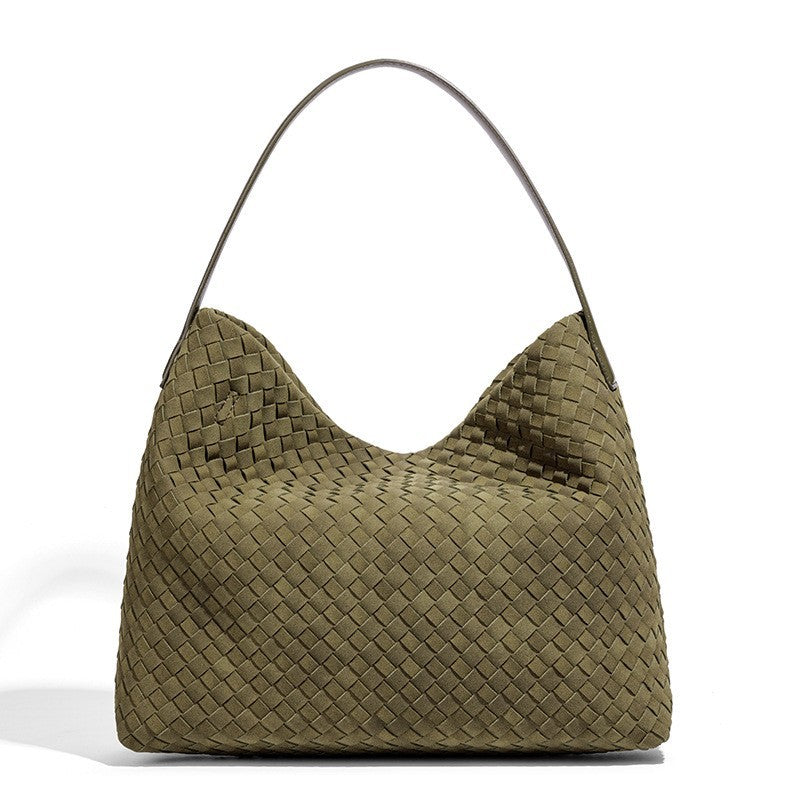 Damen Handtasche im modernen Flechtstil mit weichem Griff Nord Taschen