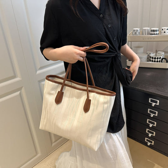 Damen große Shopper-Tasche mit innovativer Wellenstruktur Nord Taschen