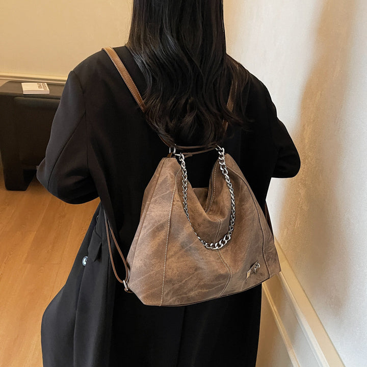 Damen Umhängetasche mit luxuriösem Kettenakzent Nord Taschen