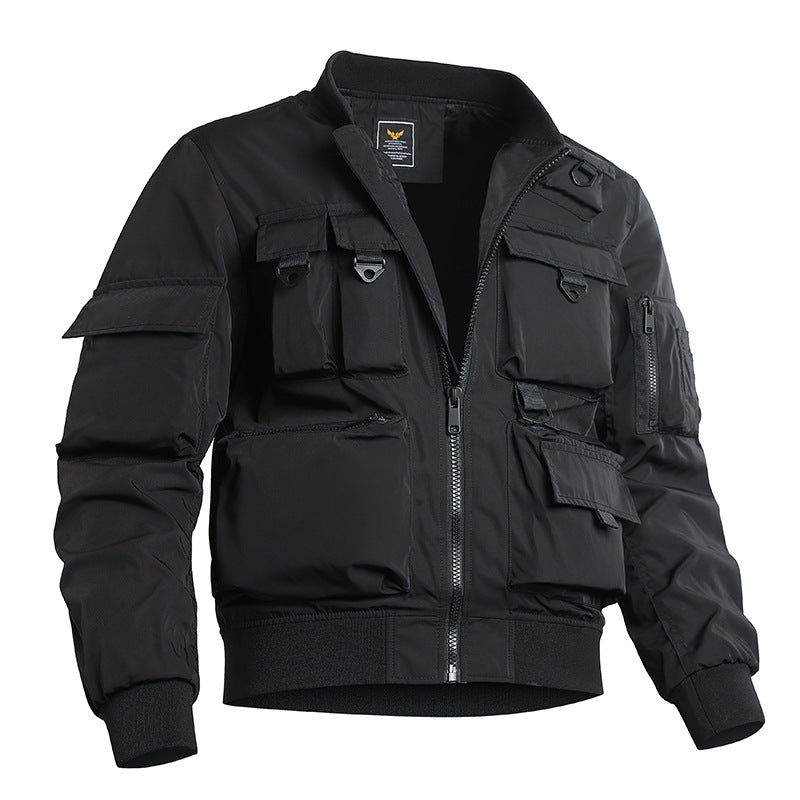 Herren taktische Bomberjacke mit multifunktionalen Utility-Taschen Nord Taschen