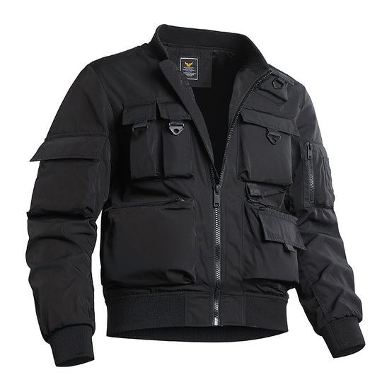 Herren taktische Bomberjacke mit multifunktionalen Utility-Taschen Nord Taschen