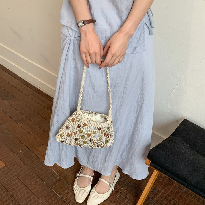 Damenhandtasche aus handgewebtem Naturmaterial mit einzigartigem Design Nord Taschen