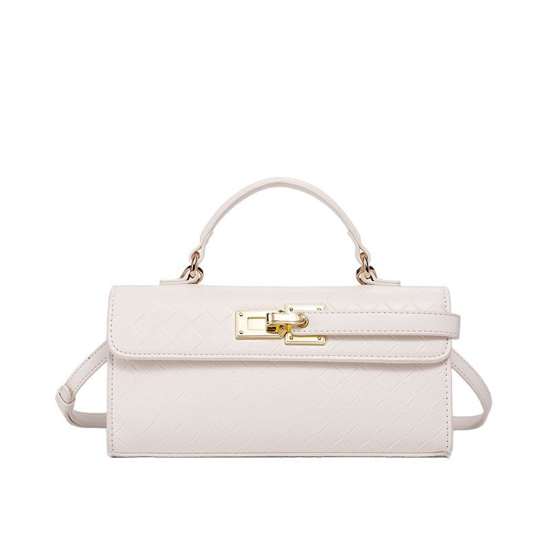Damen Umhängetasche mit kunstvollem geflochtenem Design und goldenen Akzenten Nord Taschen
