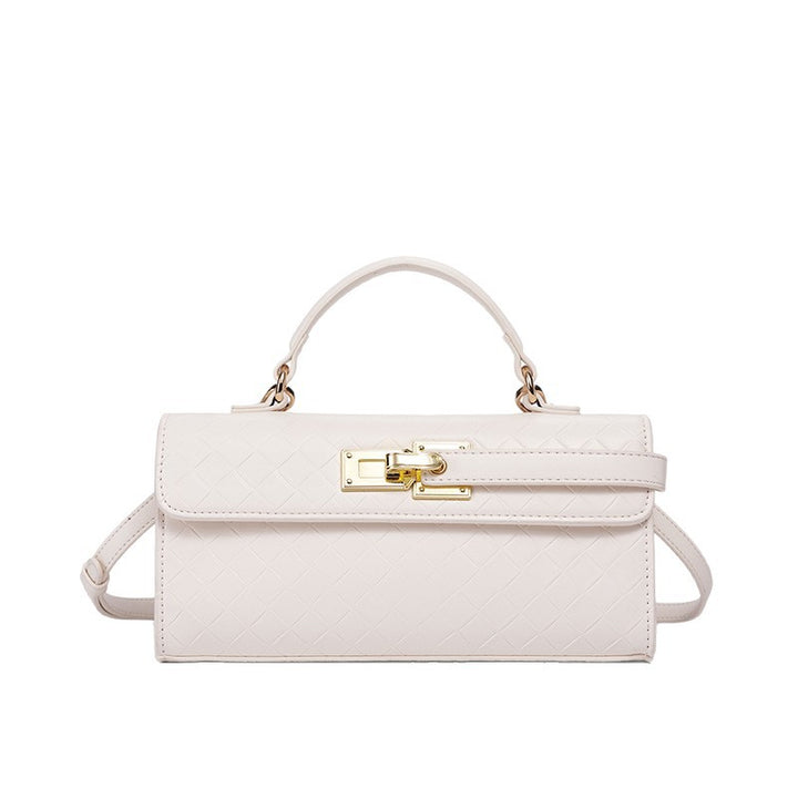 Damen Umhängetasche mit kunstvollem geflochtenem Design und goldenen Akzenten Nord Taschen