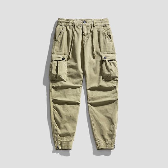 Herren Twill-Cargo-Jogger mit elastischem Komfortbund, Mehrfachklapptaschen und Reißverschluss-Knöchel Nord Taschen