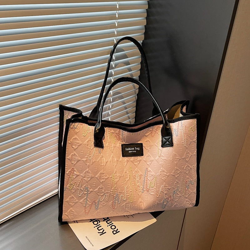 Damen modebewusste Tragetasche mit stilvollem Wellenmuster Nord Taschen