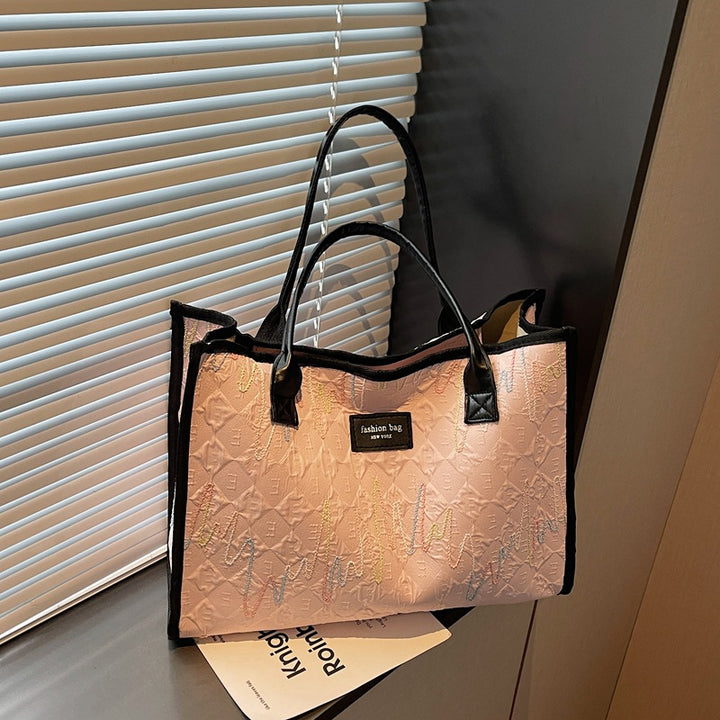 Damen modebewusste Tragetasche mit stilvollem Wellenmuster Nord Taschen