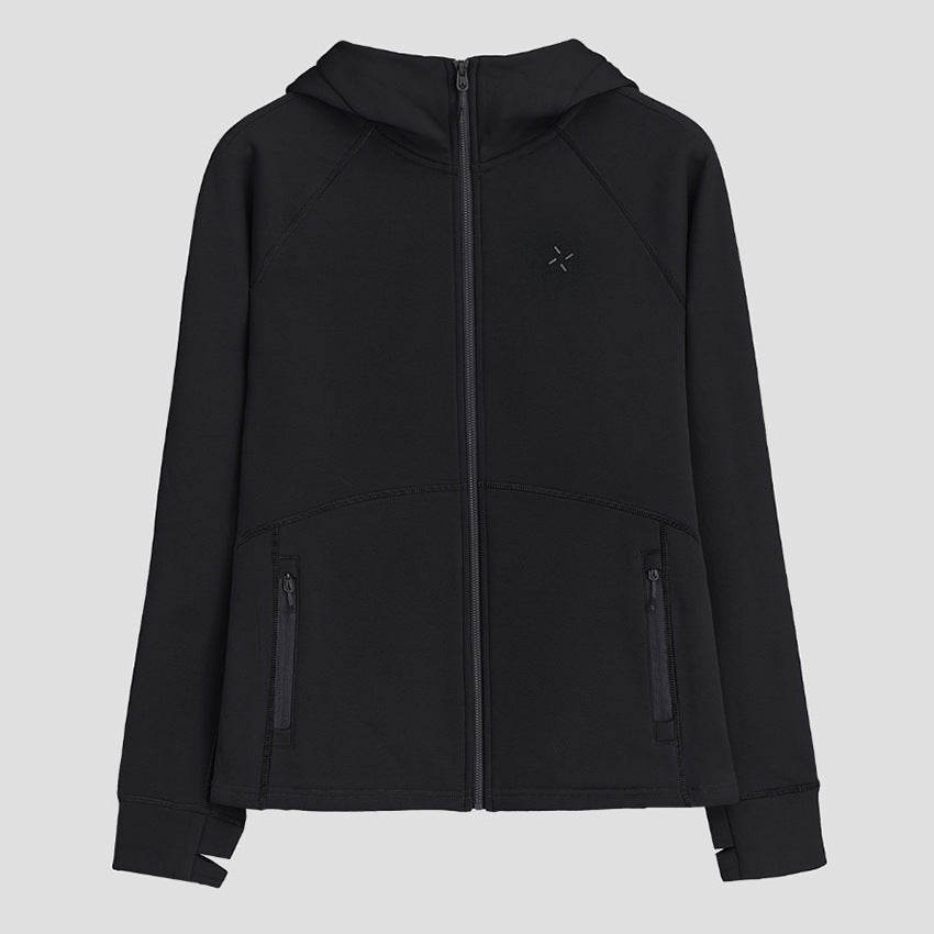 Damen Kapuzen-Fleecejacke mit durchgehendem Reißverschluss, ergonomischen Nähten und Reißverschlusstaschen Nord Taschen