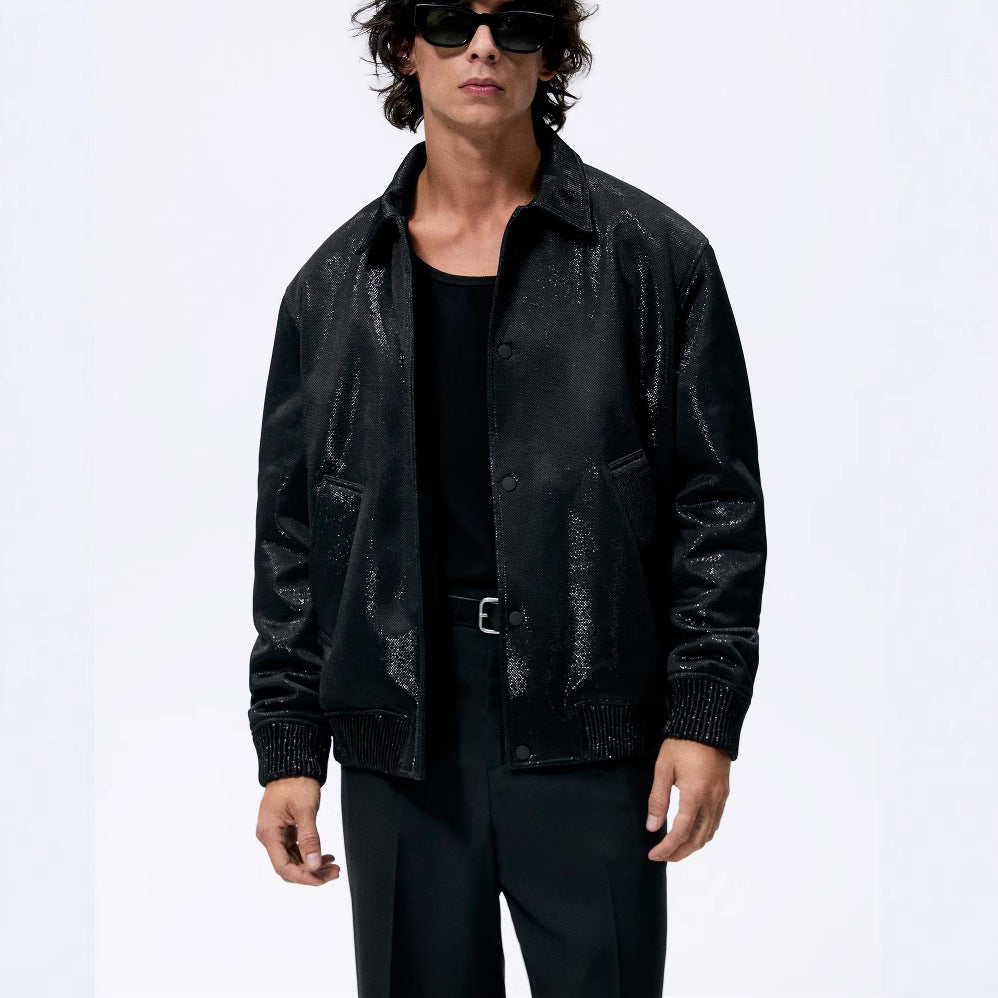 Herren Leichte Fieldjacke aus technischem Material mit aufgesetzten Pattentaschen und Stehkragen Nord Taschen