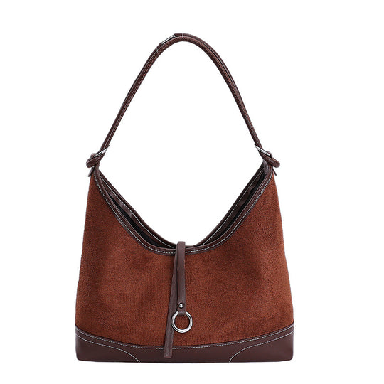 Damen Hobo-Tasche aus weichem Wildleder mit eleganter Silhouette und praktischen Fächern Nord Taschen