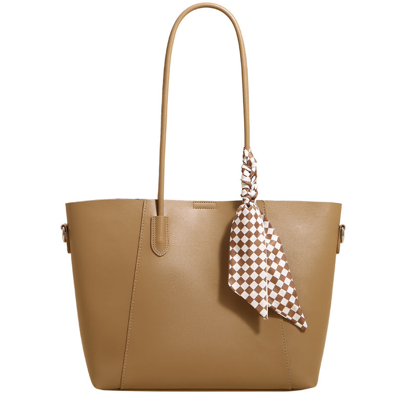 Damen Shopper-Tasche mit elegantem Design und abnehmbaren Halstuch Nord Taschen